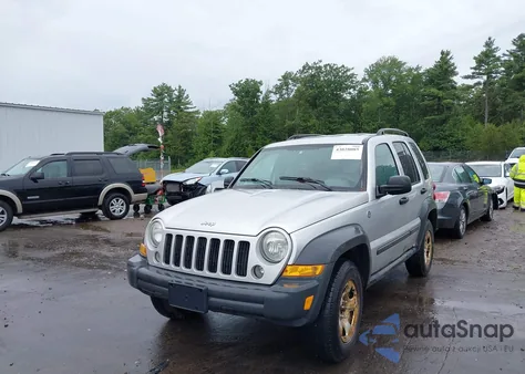 2006 Jeep Liberty Sport из США, поврежденный, VIN 1J4GL48K36W253512